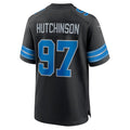 Custom #97 Black DET Football Shirt Top