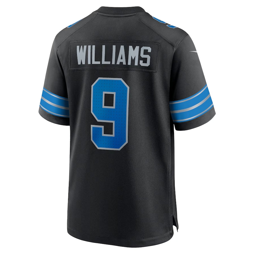 Custom #9 Black DET Football Shirt Top