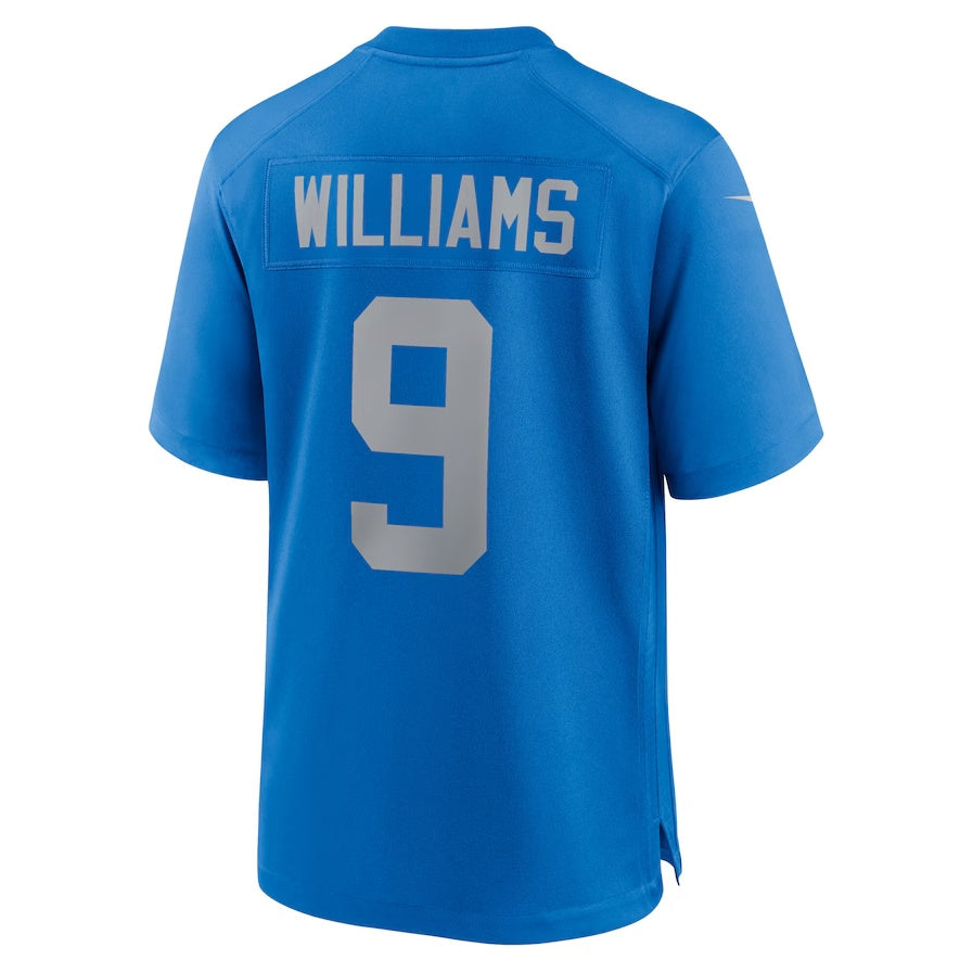 Custom #9 Blue DET Football Shirt Top
