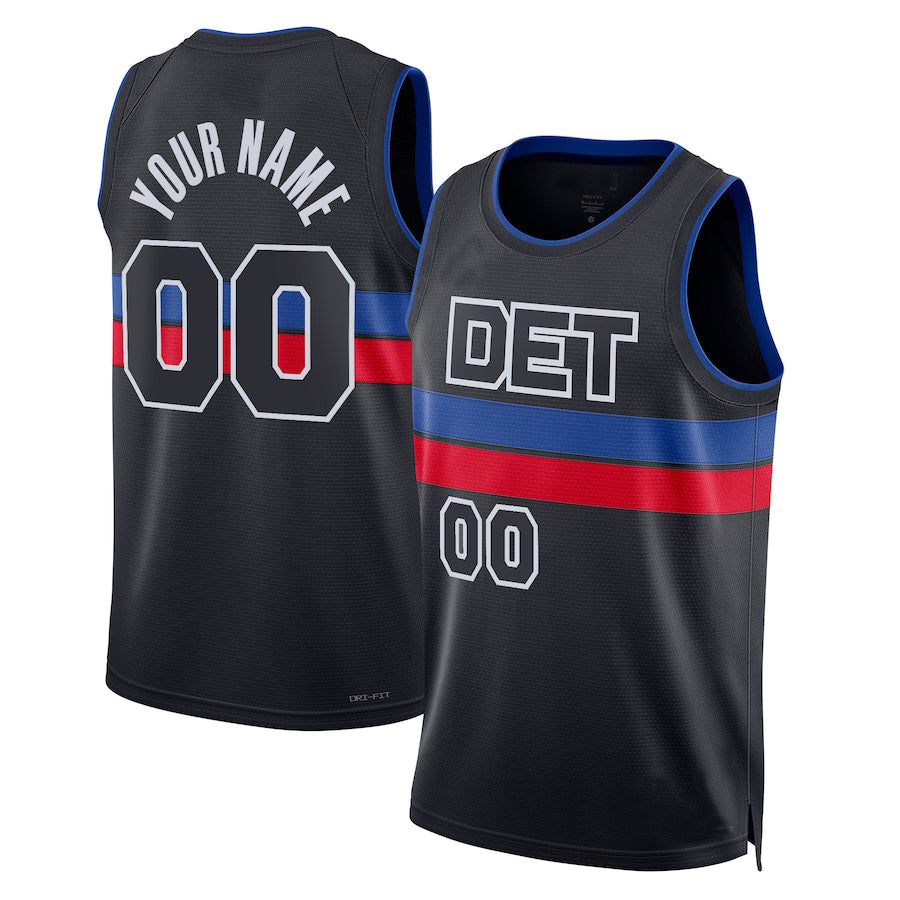 Custom #23 Black 2022 DET Basketball Shirt Top