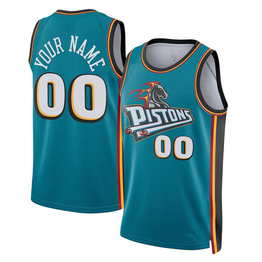 Custom #23 Teal 2022 DET Basketball Shirt Top
