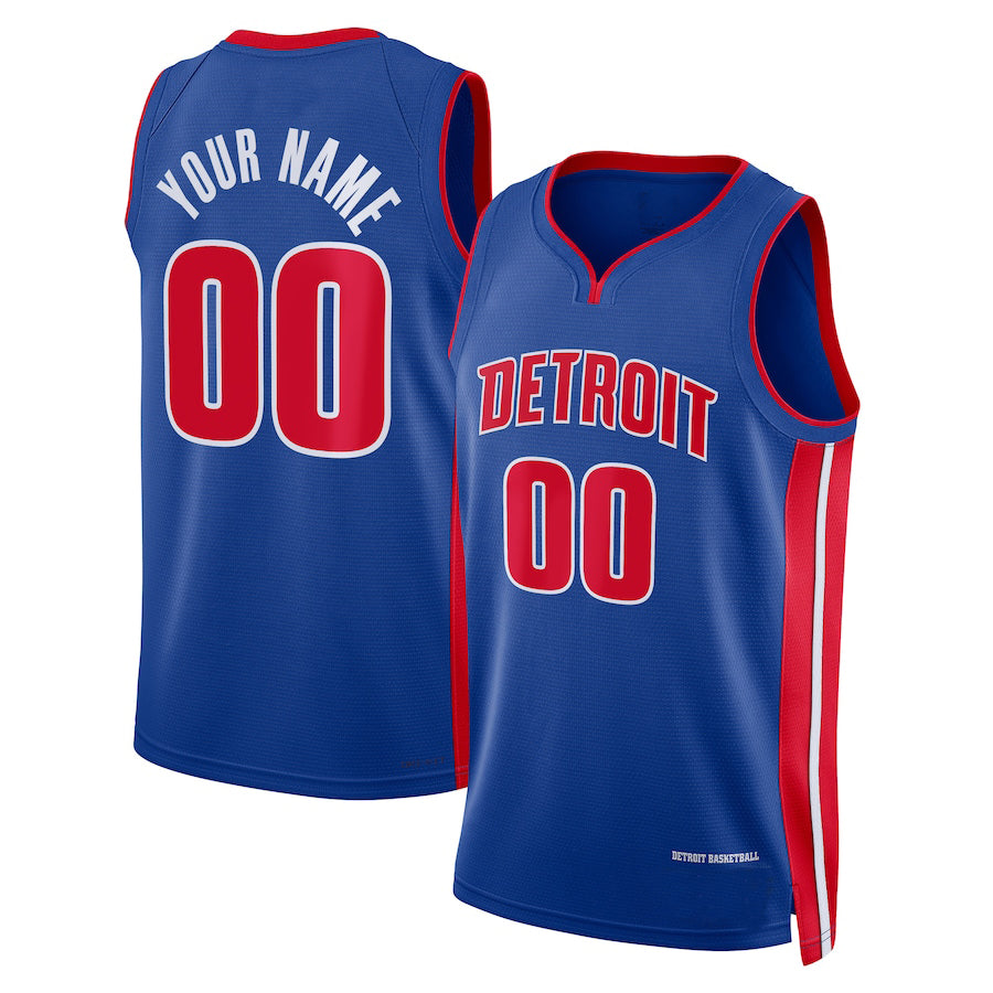 Custom #23 Blue 2022 DET Basketball Shirt Top