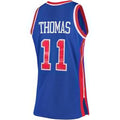 Custom #11 Blue 1988 DET Basketball Shirt Top