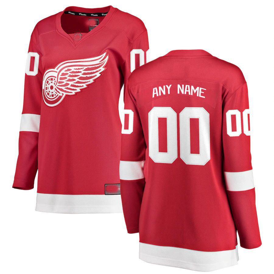 Custom Red DET Hockey Shirt Top