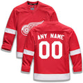 Custom Red DET Hockey Shirt Top