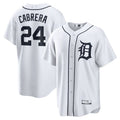 Custom #24 White DET Baseball Shirt Top