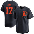 Custom #17 Black 2024 DET Baseball Shirt Top