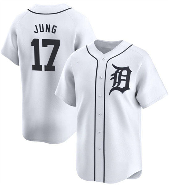 Custom #17 White 2024 DET Baseball Shirt Top