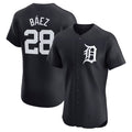 Custom #28 Navy DET Baseball Shirt Top