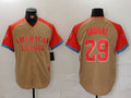 Custom #29 Cream 2024 All Star DET Baseball Shirt Top