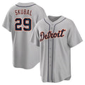 Custom #29 Gray DET Baseball Shirt Top
