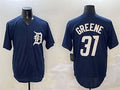 Custom #31 Navy DET Baseball Shirt Top
