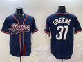 Custom #31 Navy DET Baseball Shirt Top