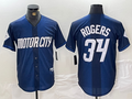 Custom #34 Navy 2024 City Connect DET Baseball Shirt Top