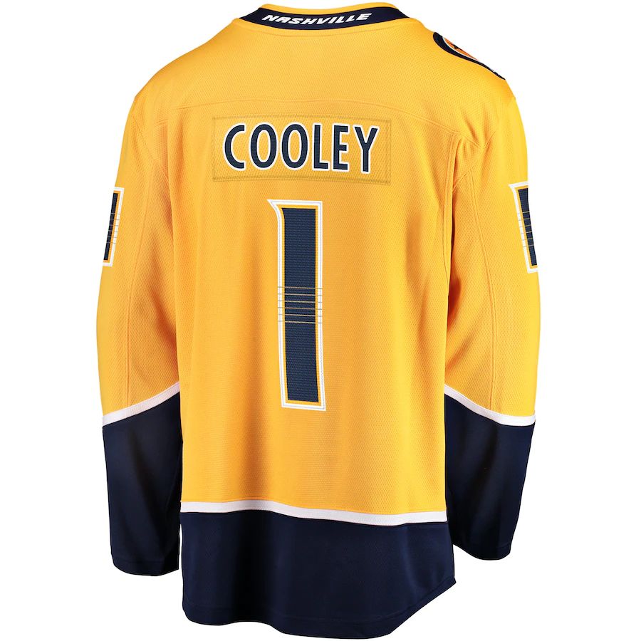 Custom #1 Gold NSH Hockey Shirt Top