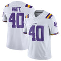 Custom #40 White Football Shirt Top
