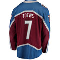 Custom #7 Burgundy COL Hockey Shirt Top