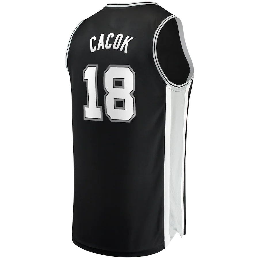 Custom #18 Black 2021 SAS Basketball Shirt Top
