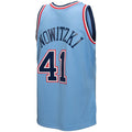 Custom #41 Light Blue 1998 DAL Basketball Shirt Top