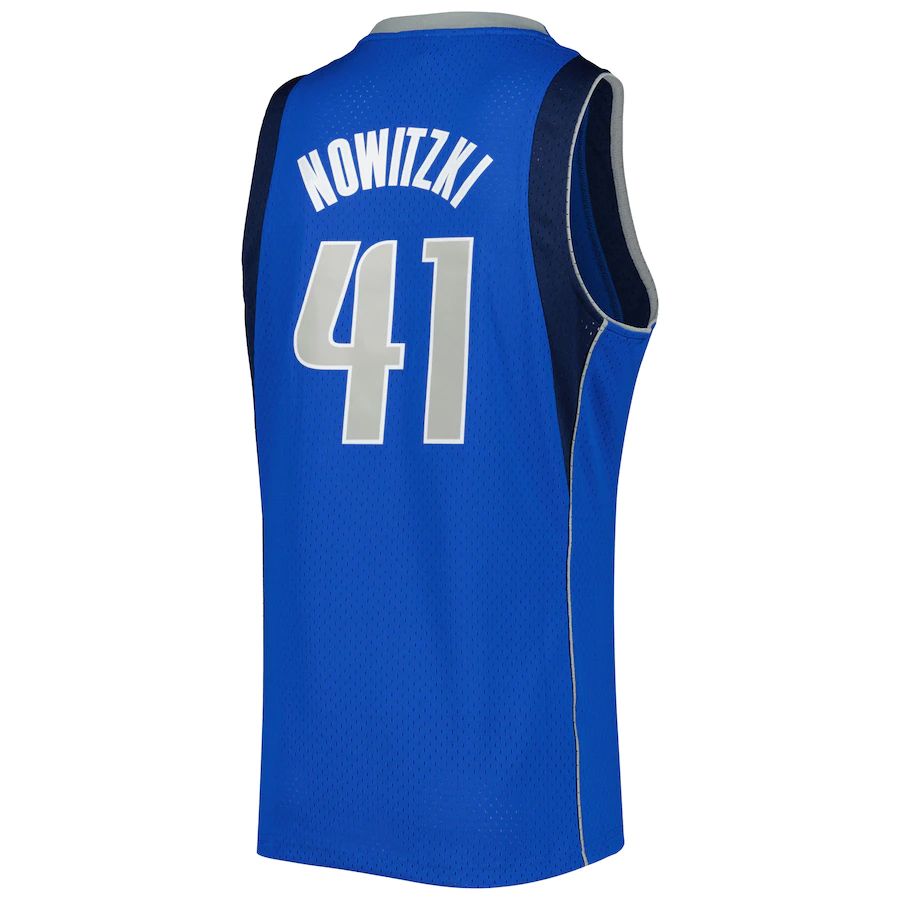 Custom #41 Blue 2010 DAL Basketball Shirt Top
