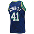 Custom #41 Blue 1998 DAL Basketball Shirt Top