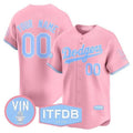 Custom Pink LAD Baseball Shirt Top