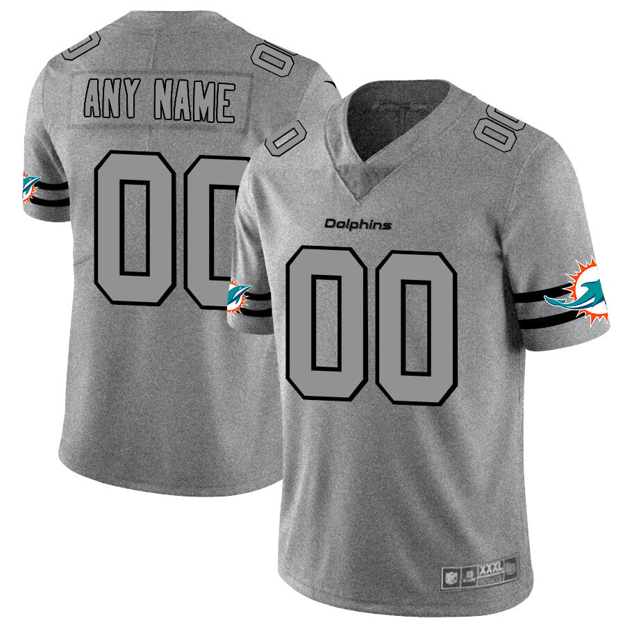 Custom Gray 2019 MIA Football Shirt Top