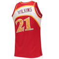 Custom #21 Red 1996 Basketball Shirt Top