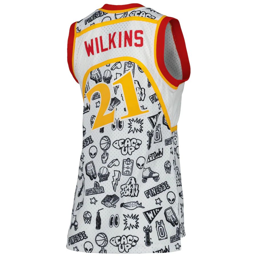 Custom #21 White 1986 Basketball Shirt Top