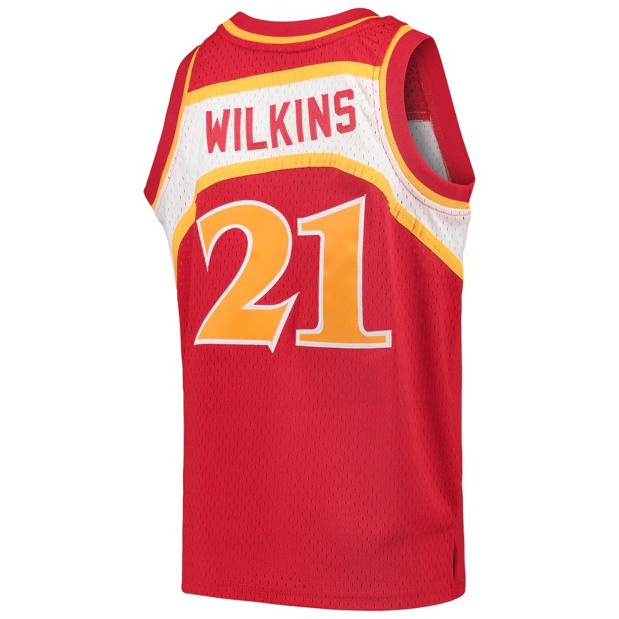 Custom #21 Red 1986 Throwback Basketball Shirt Top