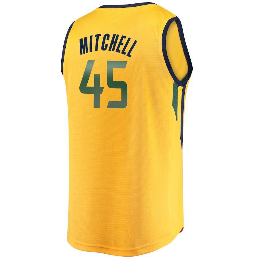 Custom #45 Gold UTA Basketball Shirt Top