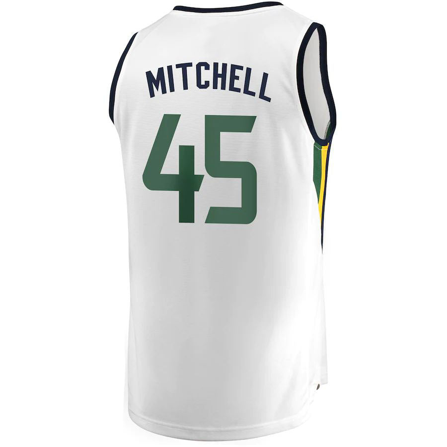 Custom #45 White UTA Basketball Shirt Top