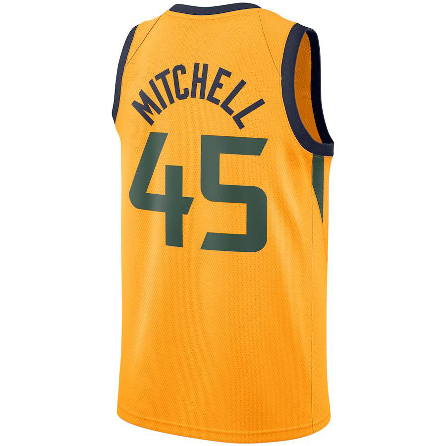 Custom #45 Gold UTA Basketball Shirt Top