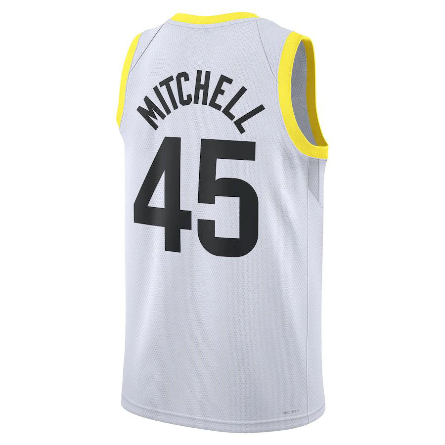 Custom #45 White 2022 UTA Basketball Shirt Top