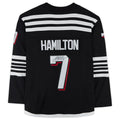 Custom #7 Black NJD Hockey Shirt Top