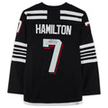 Custom #7 Black NJD Hockey Shirt Top