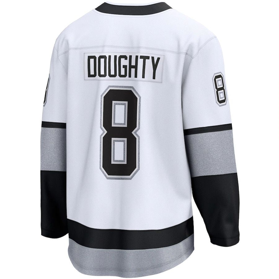 Custom #8 White LAK Hockey Shirt Top