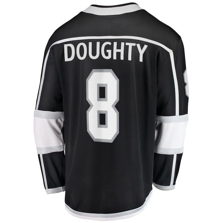 Custom #8 Black LAK Hockey Shirt Top