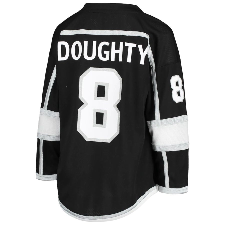 Custom #8 Black LAK Hockey Shirt Top