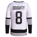 Custom #8 White 2021 LAK Hockey Shirt Top