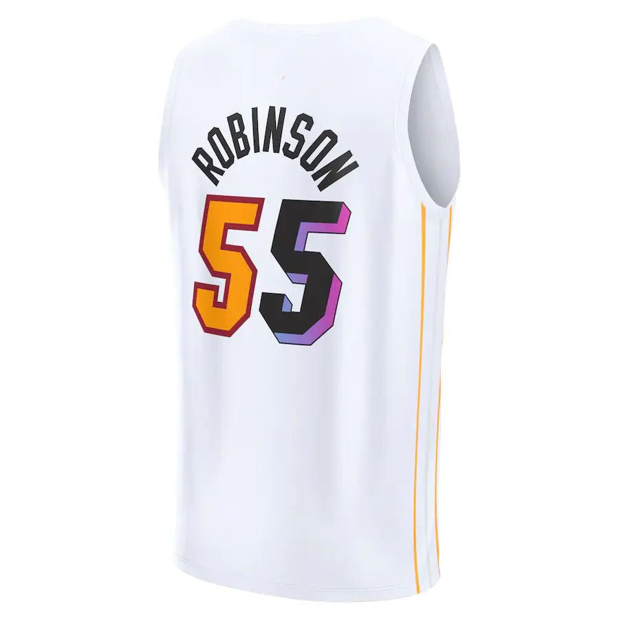 Custom #55 White 2022 MIA Basketball Shirt Top