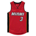 Custom #3 Red 2005 MIA Basketball Shirt Top