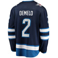 Custom #2 Navy Hockey Shirt Top