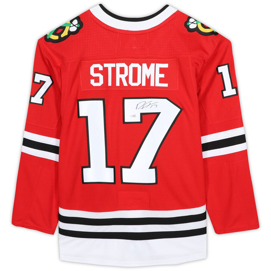Custom #17 Red CHI Hockey Shirt Top