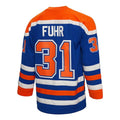 Custom #31 Blue 1986 EDM Hockey Shirt Top