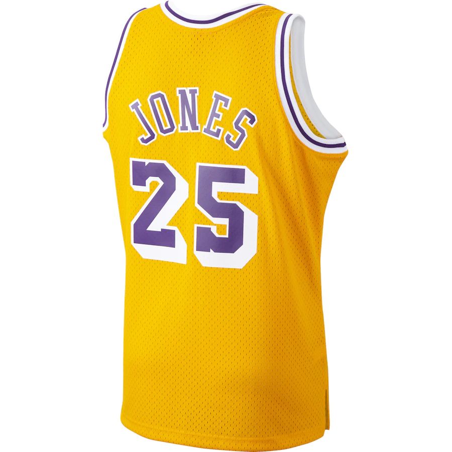 Custom #25 Gold 1994 LAL Basketball Shirt Top
