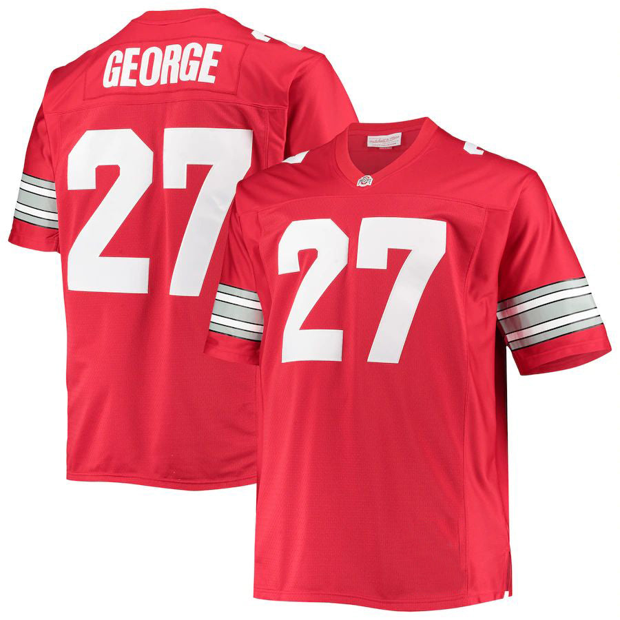 Custom #27 Scarlet Football Shirt Top