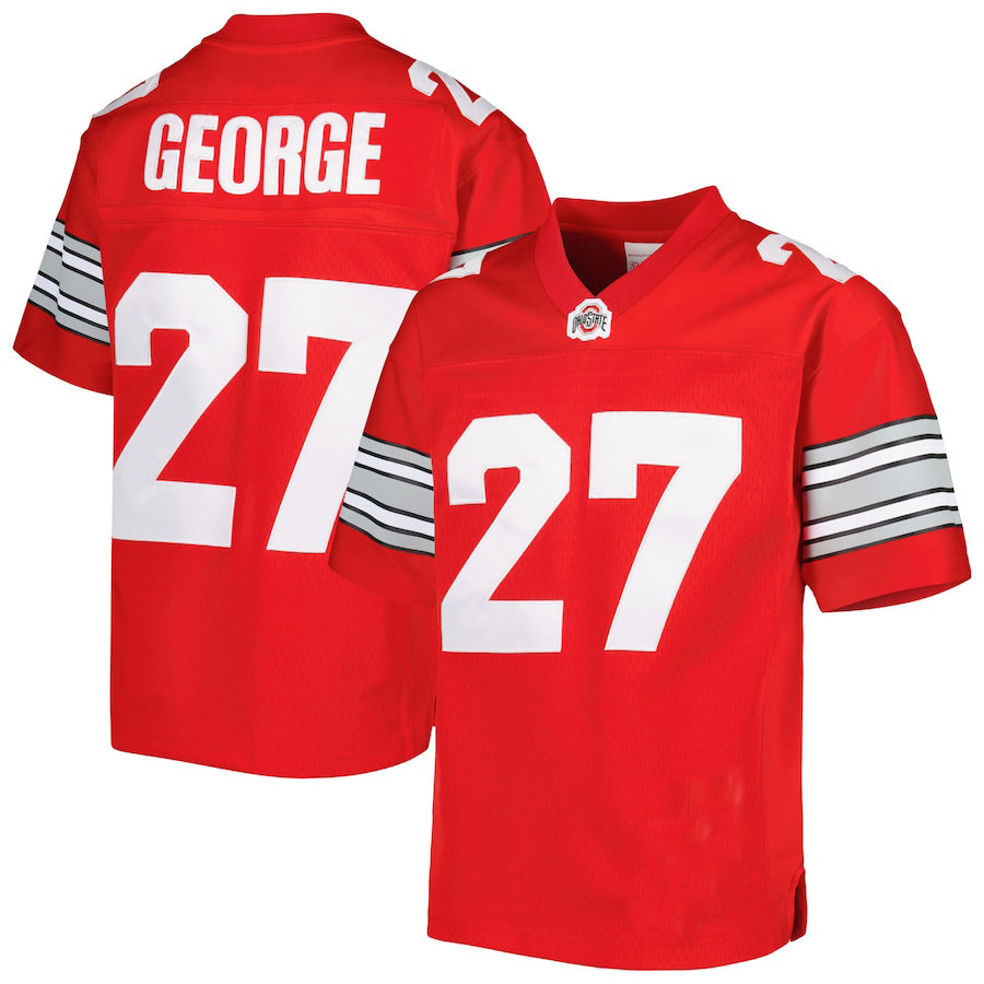 Custom #27 Scarlet Football Shirt Top