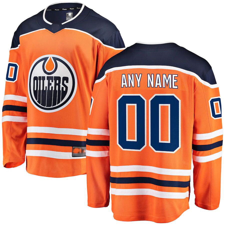 Custom Orange EDM Hockey Shirt Top