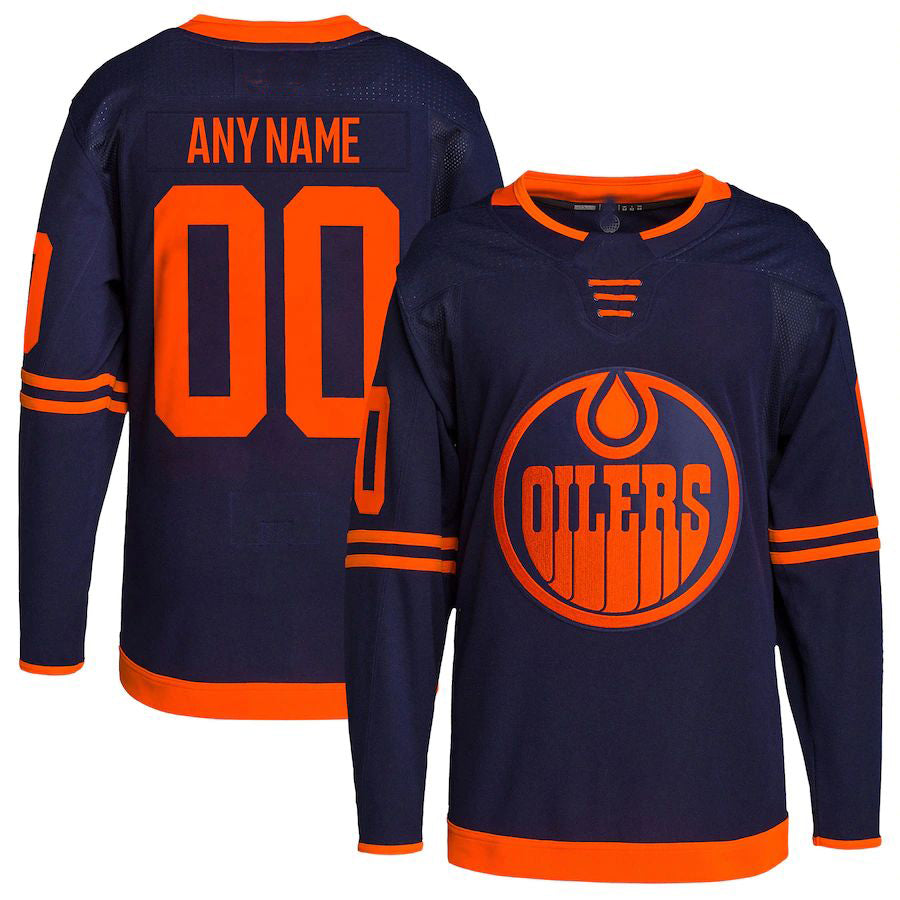 Custom Navy EDM Hockey Shirt Top